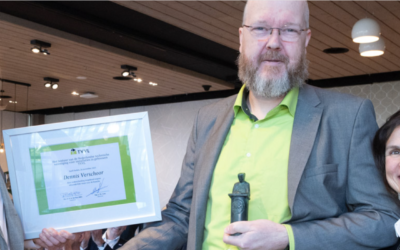 Onderscheiding dennis verschoor TVVL voor inzet sector